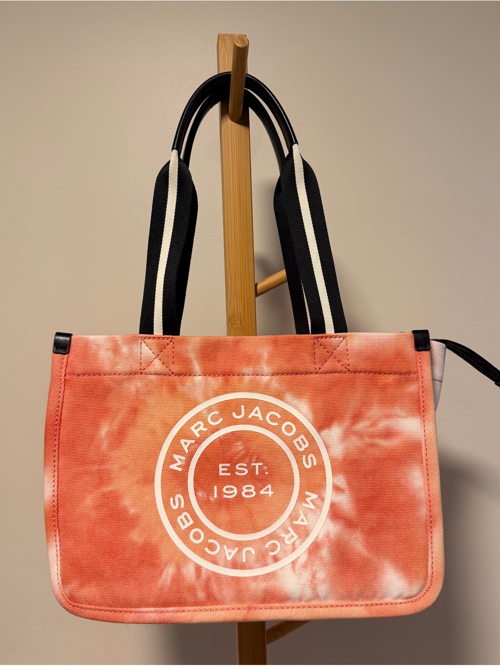 Marc Jacobs Tie-dye Canvas Tote Shoulder Bag in Orange authentic